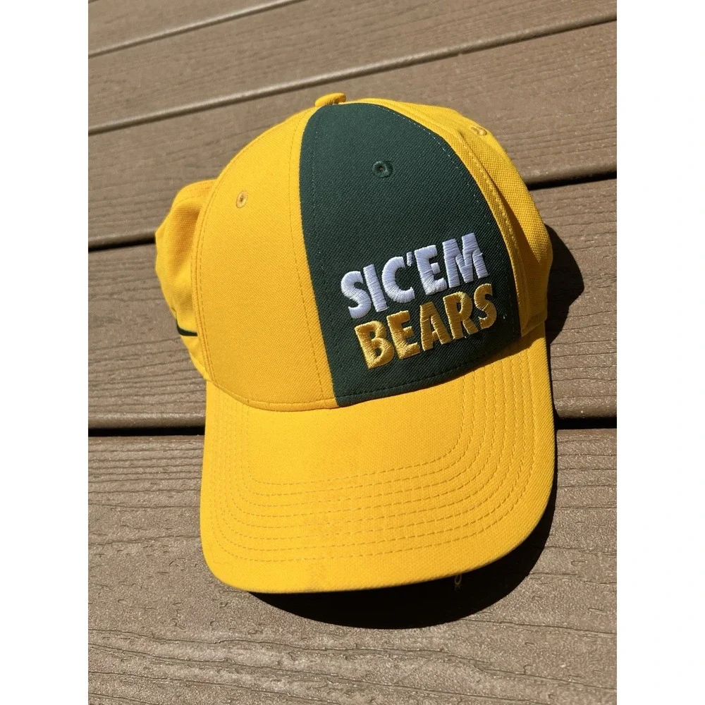 Nike Baylor Bears Hat OSFM‎ baseball cap Sic Em Bears Dri-FIT Legacy91 Mens Gold